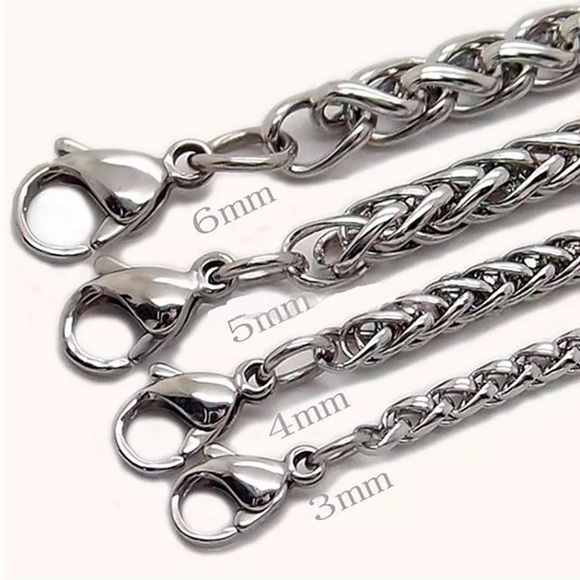 316L Stainless steel chain necklace for men 5MM - Picture 5 of 7